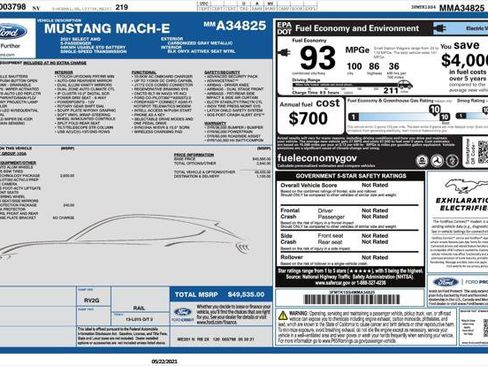 Used 2021 Ford Mustang Mach-E Select w/ Comfort/Technology Package AWD/4WD image 6