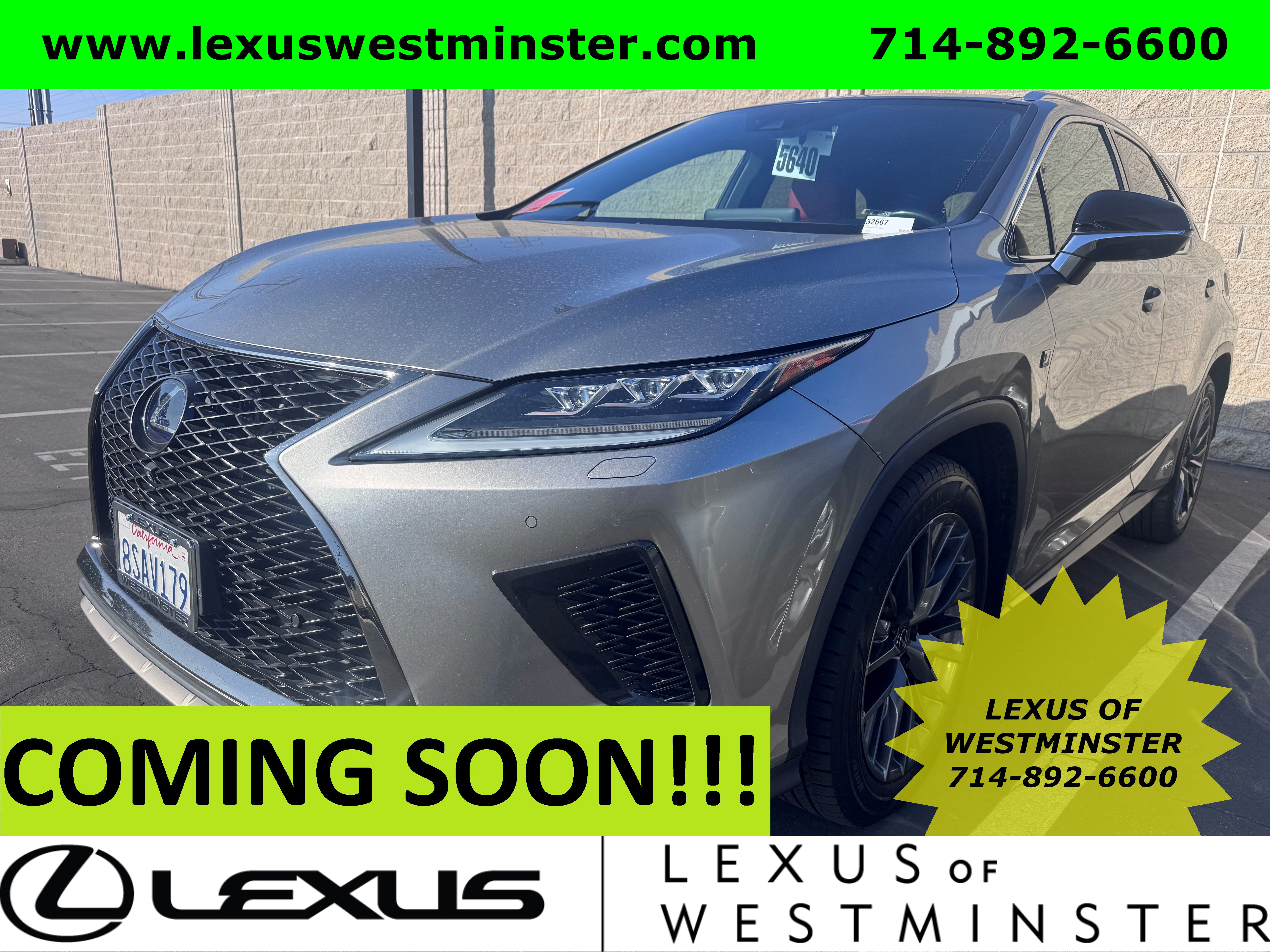 Used 2020 Lexus RX 450h F Sport w/ Cold Weather Package (CT) AWD/4WD image 1
