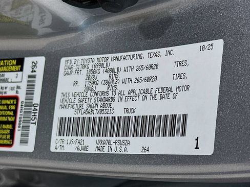 Certified 2026 Toyota Tundra SR5 w/ SX Package RWD image 32