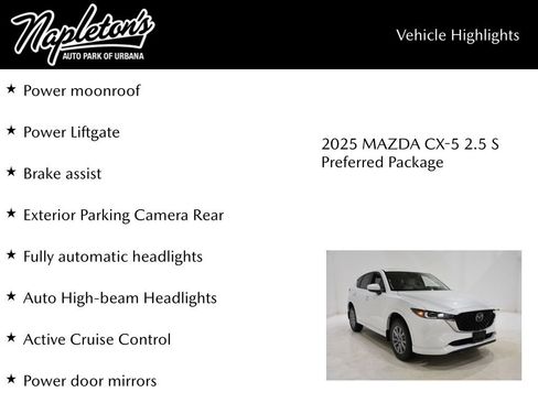 New 2025 MAZDA CX-5 AWD 2.5 S w/ Preferred Package image 16