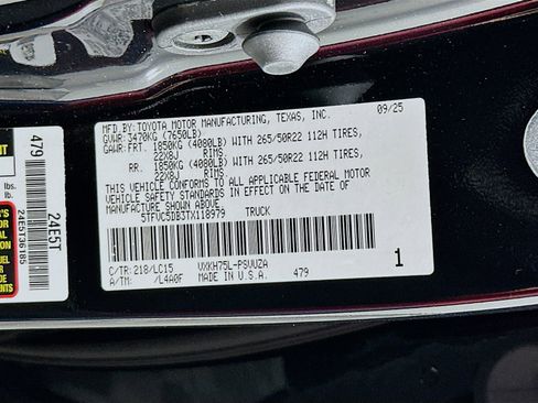 New 2026 Toyota Tundra Capstone AWD/4WD image 33
