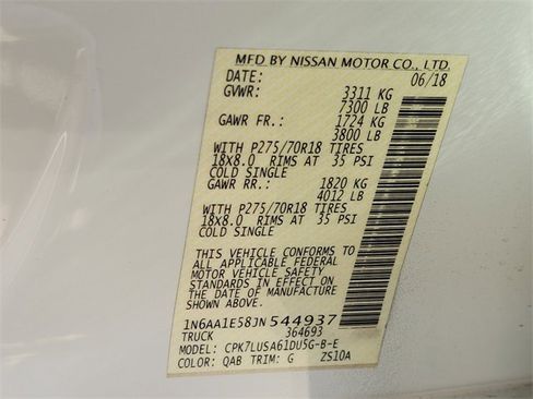 Used 2018 Nissan Titan PRO-4X w/ Pro-4x Convenience Package image 21