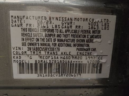 Used 2024 Nissan Sentra SV w/ All-Weather Package FWD image 33