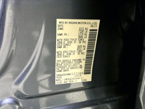 Used 2021 Nissan Titan S w/ S Utility Package image 19