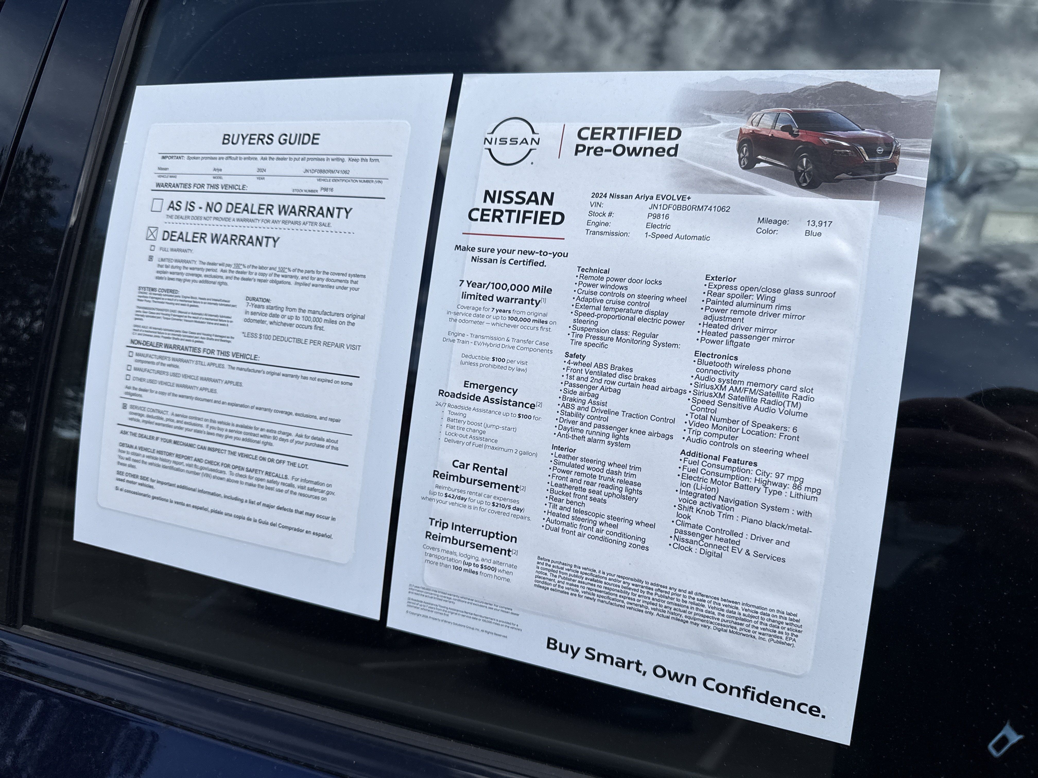 Certified 2024 Nissan Ariya AWD image 11