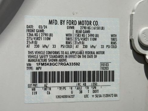 Used 2024 Ford Explorer ST w/ Equipment Group 401A AWD/4WD image 40
