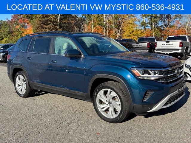 Certified 2021 Volkswagen Atlas SE w/ Panoramic Sunroof Package AWD/4WD image 3