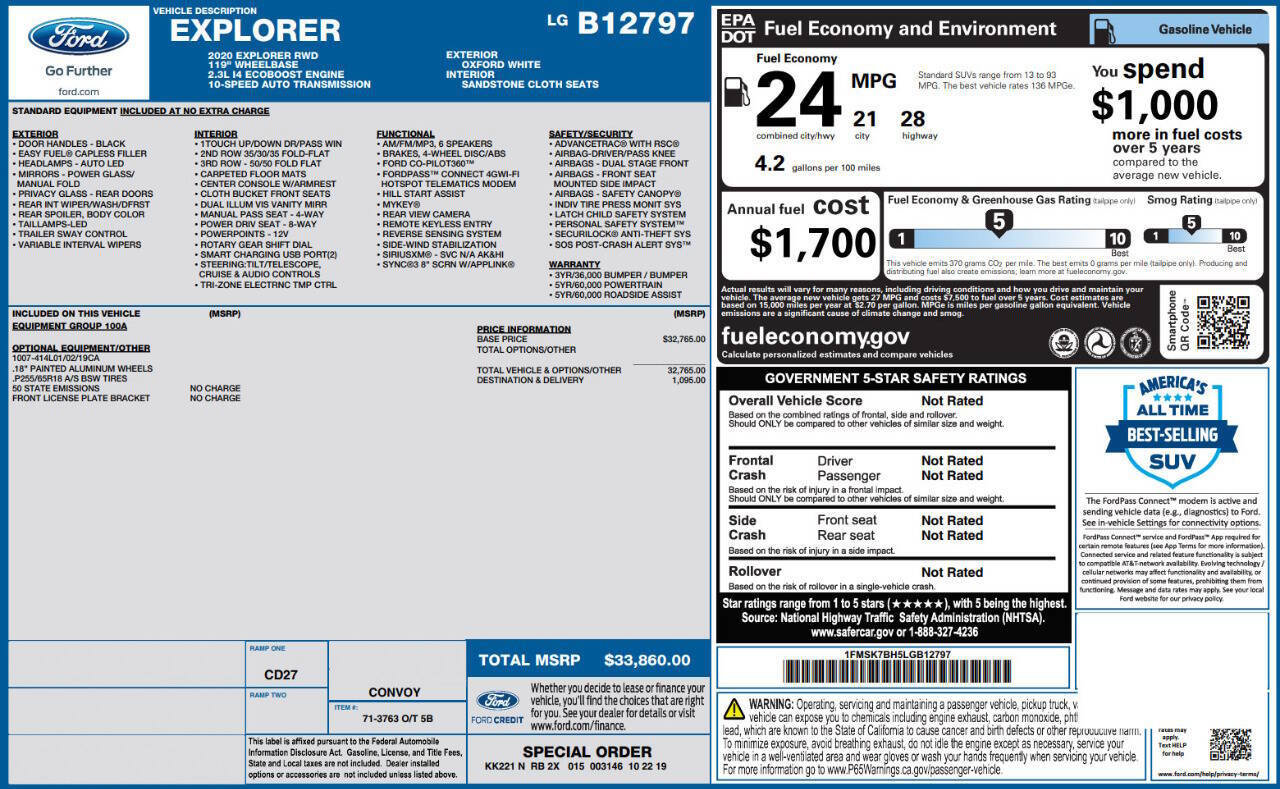 Used 2020 Ford Explorer 2WD image 8