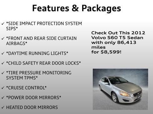 Used 2012 Volvo S60 T5 image 8