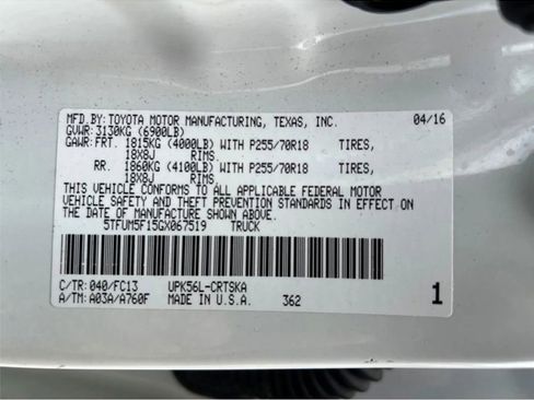 Used 2016 Toyota Tundra SR5 AWD/4WD image 25