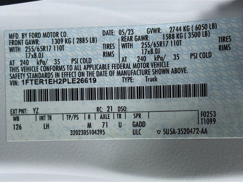 Used 2023 Ford Ranger XLT w/ Equipment Group 301A Mid image 37