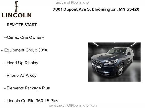Certified 2023 Lincoln Aviator Grand Touring w/ Equipment Group 301A AWD/4WD image 5