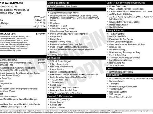 Used 2025 BMW X3 xDrive30i w/ Premium Package image 47