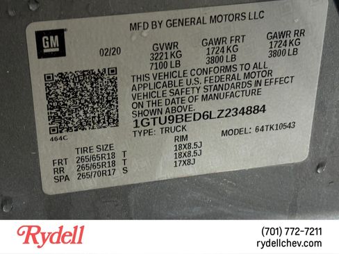 Used 2020 GMC Sierra 1500 SLE w/ SLE Value Package AWD/4WD image 22