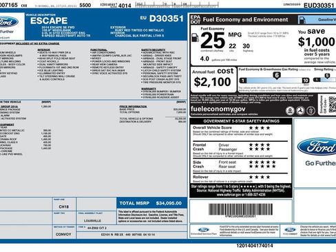 Used 2014 Ford Escape SE w/ SE Chrome Package image 21