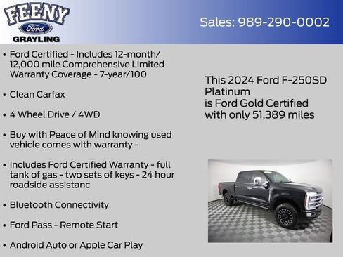 Used 2024 Ford F250 Platinum w/ FX4 Off-Road Package AWD/4WD image 5