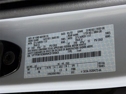 Used 2022 Ford F150 XLT w/ Equipment Group 302A High image 34