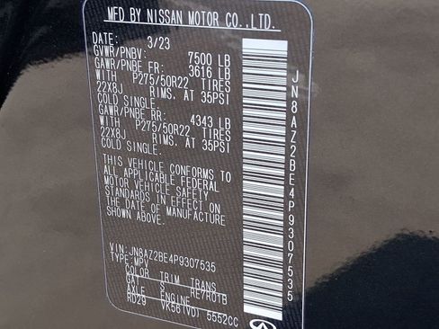 Used 2023 INFINITI QX80 Sensory w/ Cargo Package image 20