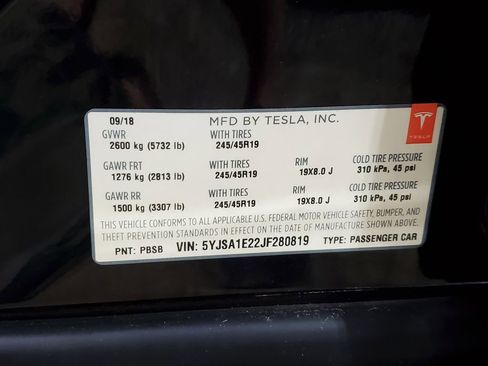 Used 2018 Tesla Model S 75D AWD/4WD image 42