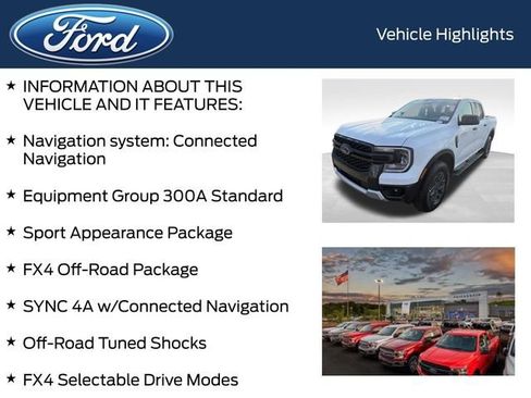 Used 2025 Ford Ranger XLT w/ FX4 Off-Road Package AWD/4WD image 4