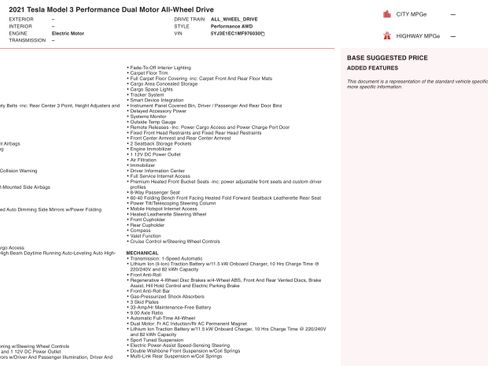 Used 2021 Tesla Model 3 Performance image 2