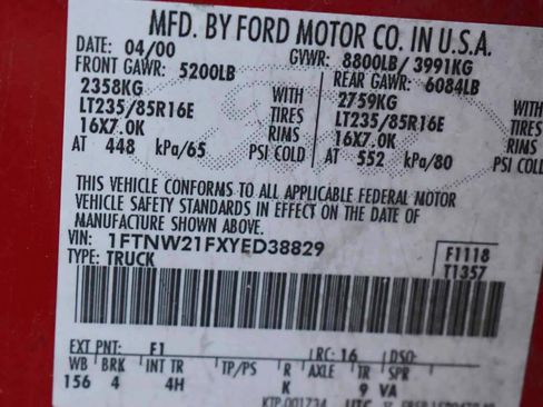 Used 2000 Ford F250 XL AWD/4WD image 49