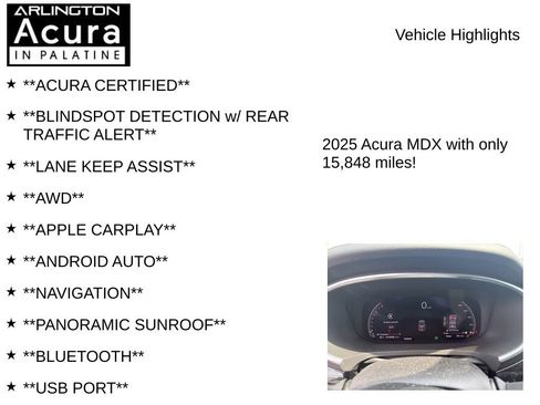 Used 2025 Acura MDX SH-AWD image 5