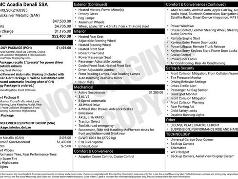 Used 2019 GMC Acadia Denali w/ Technology Package image 36