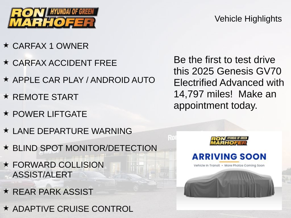 Used 2025 Genesis Electrified GV70 AWD/4WD image 2