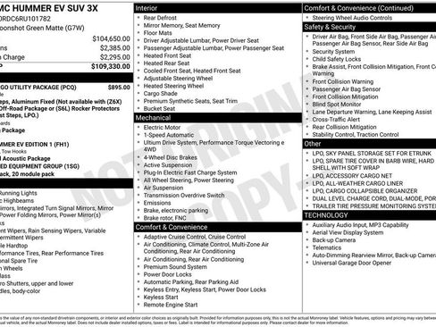 Used 2024 GMC Hummer EV 3X w/ LPO, Cargo Utility Package image 4