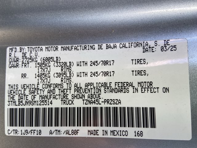 Used 2025 Toyota Tacoma SR5 AWD/4WD image 47