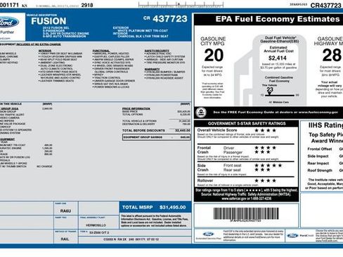 Used 2012 Ford Fusion SEL FWD image 3