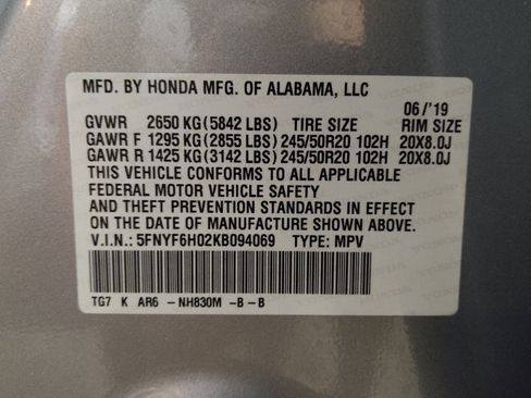 Used 2019 Honda Pilot Elite image 33