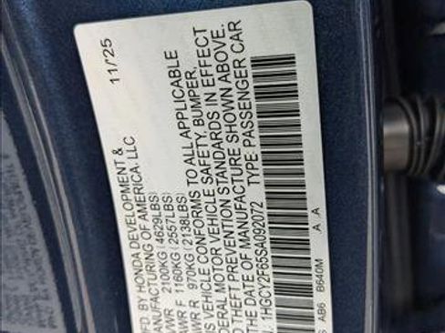 New 2025 Honda Accord EX-L image 18