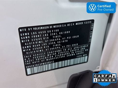 Certified 2023 Volkswagen Taos SEL AWD/4WD image 33