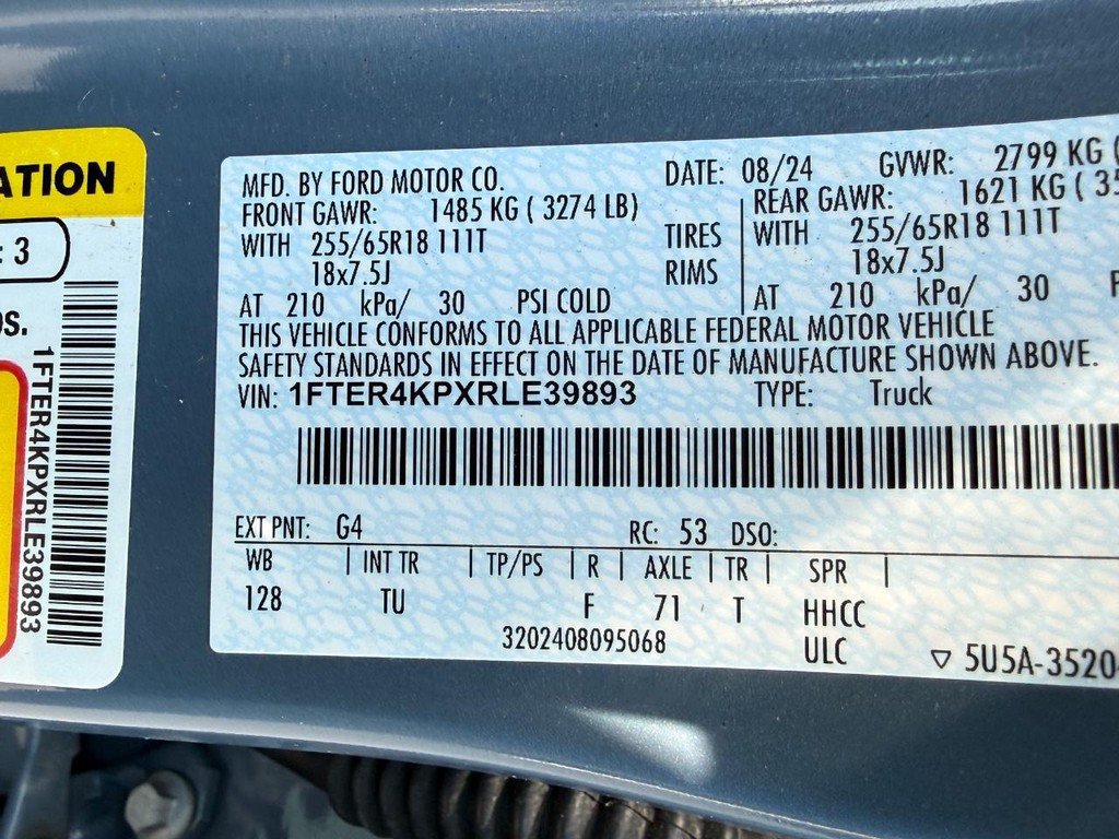 Used 2024 Ford Ranger Lariat w/ Trailer Tow Package AWD/4WD image 28