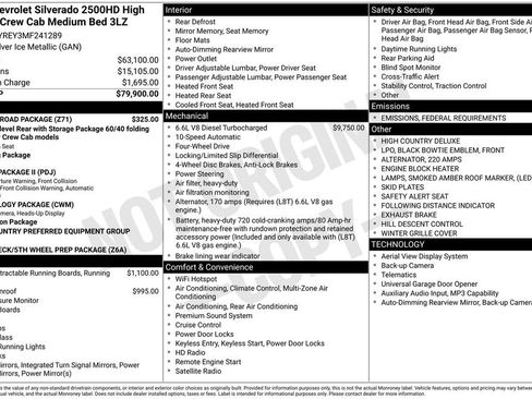 Used 2021 Chevrolet Silverado 2500 High Country w/ Z71 Off-Road Package image 39