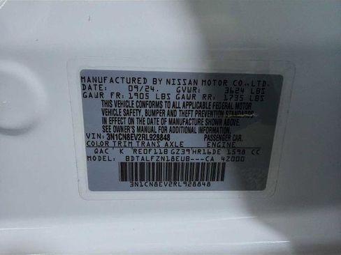 Certified 2024 Nissan Versa SV w/ Electronics Package image 27