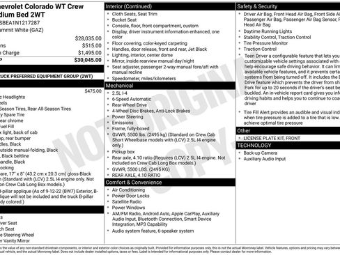 Used 2022 Chevrolet Colorado W/T image 6