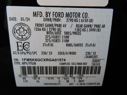 Used 2024 Ford Explorer ST w/ Technology Package AWD/4WD image 67