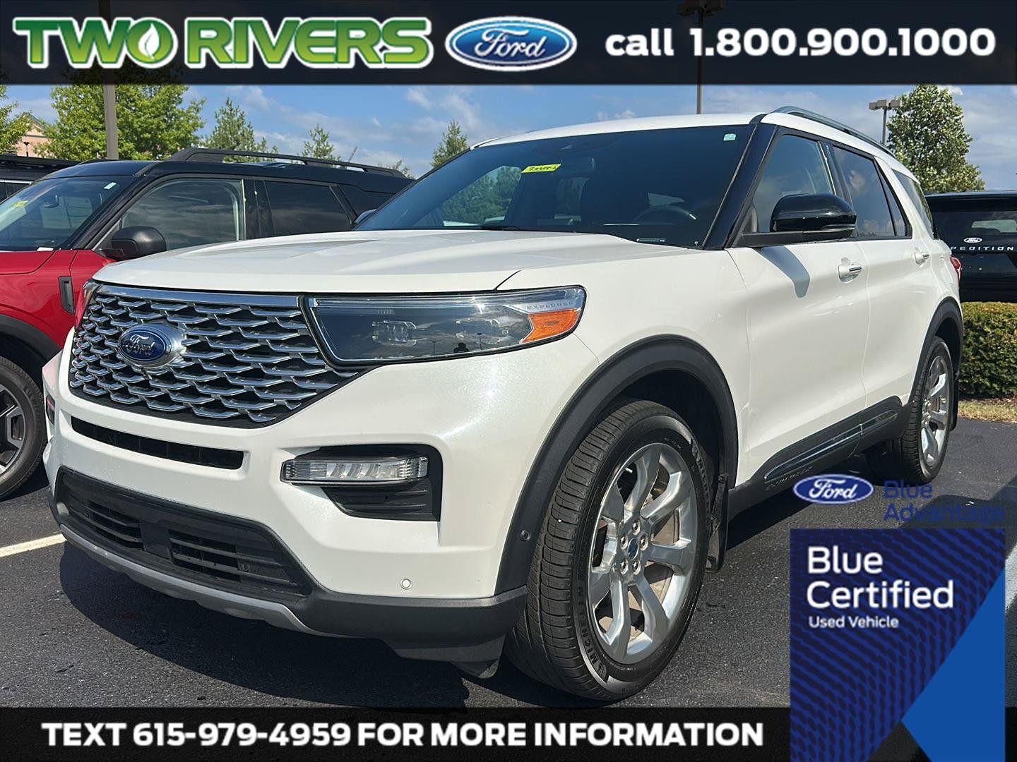 Certified 2020 Ford Explorer Platinum w/ Premium Technology Package AWD/4WD image 1