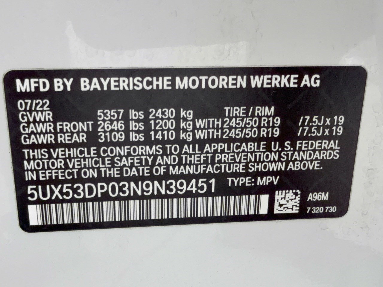 Used 2022 BMW X3 xDrive30i w/ Convenience Package AWD/4WD image 31