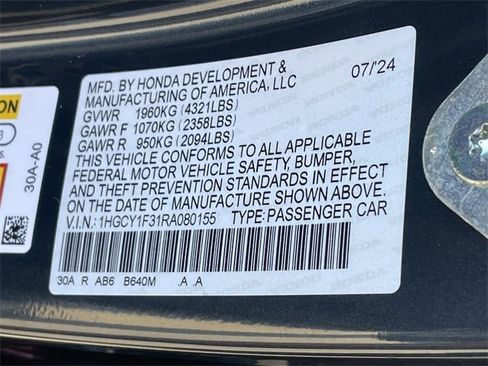 Used 2024 Honda Accord EX image 28