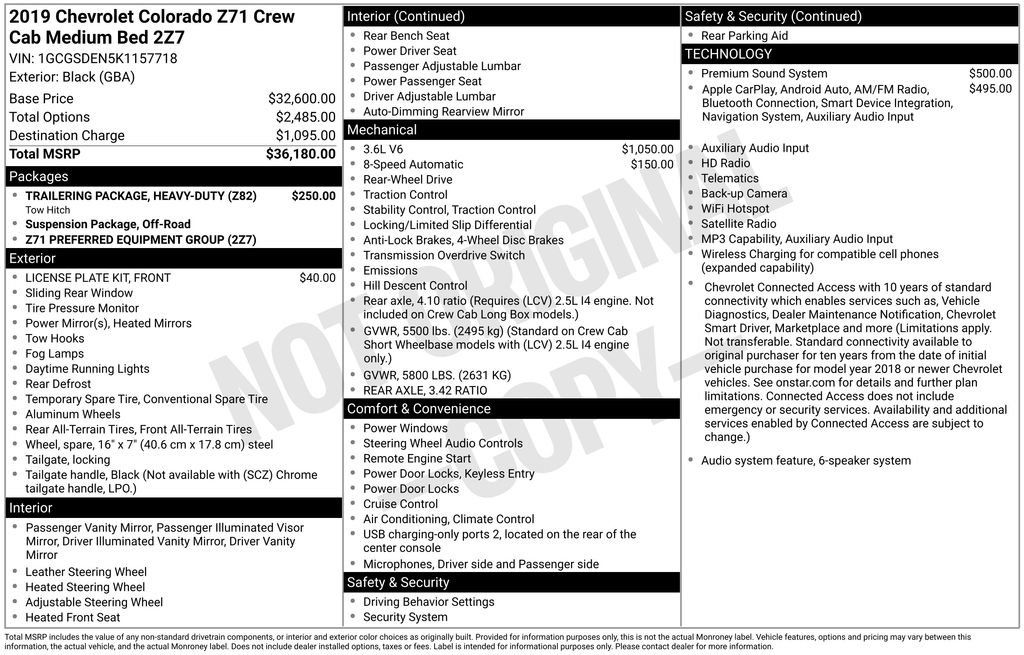Used 2019 Chevrolet Colorado Z71 RWD image 11
