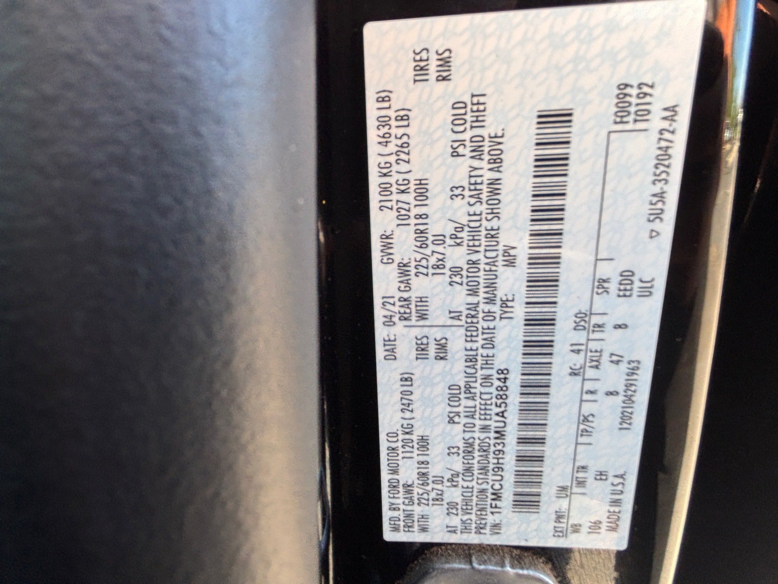 Used 2021 Ford Escape SEL AWD/4WD image 31