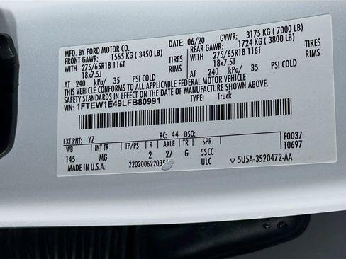Used 2020 Ford F150 XLT w/ Equipment Group 302A Luxury AWD/4WD image 36