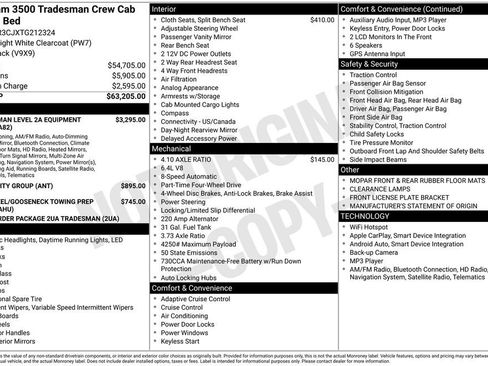 New 2026 RAM 3500 Tradesman AWD/4WD image 3
