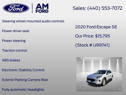 Used 2020 Ford Escape SE AWD/4WD image 13