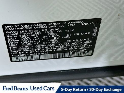 Used 2024 Volkswagen Atlas SEL Premium R-Line AWD/4WD image 33