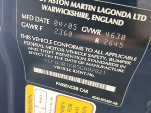 Used 2005 Aston Martin DB9 Coupe RWD image 51